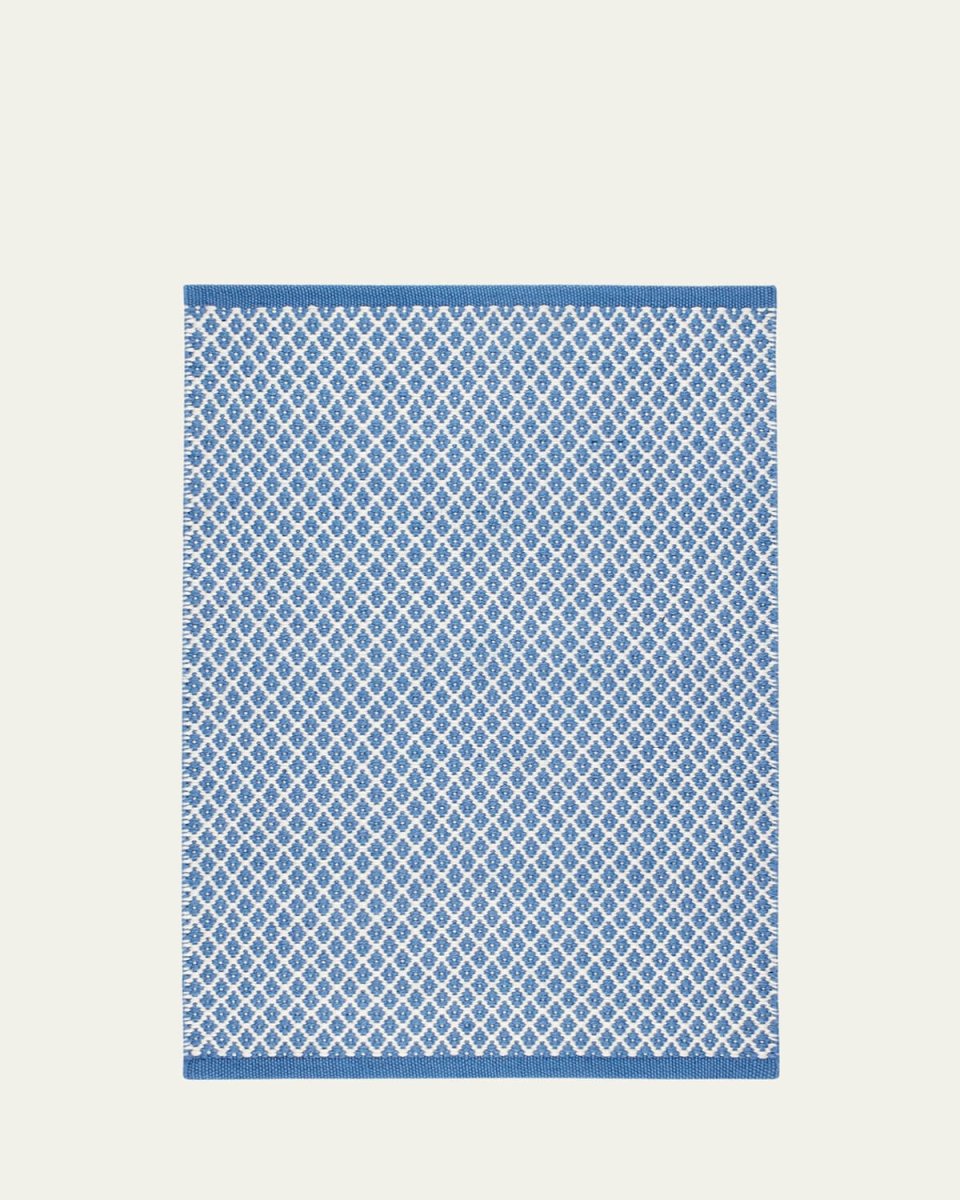 Mainsail French Blue Handwoven Indoor/Outdoor Rug, 8' x 10'